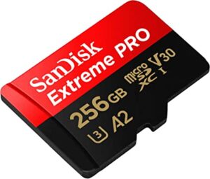 Tarjetas Micro SD, 256 GB.